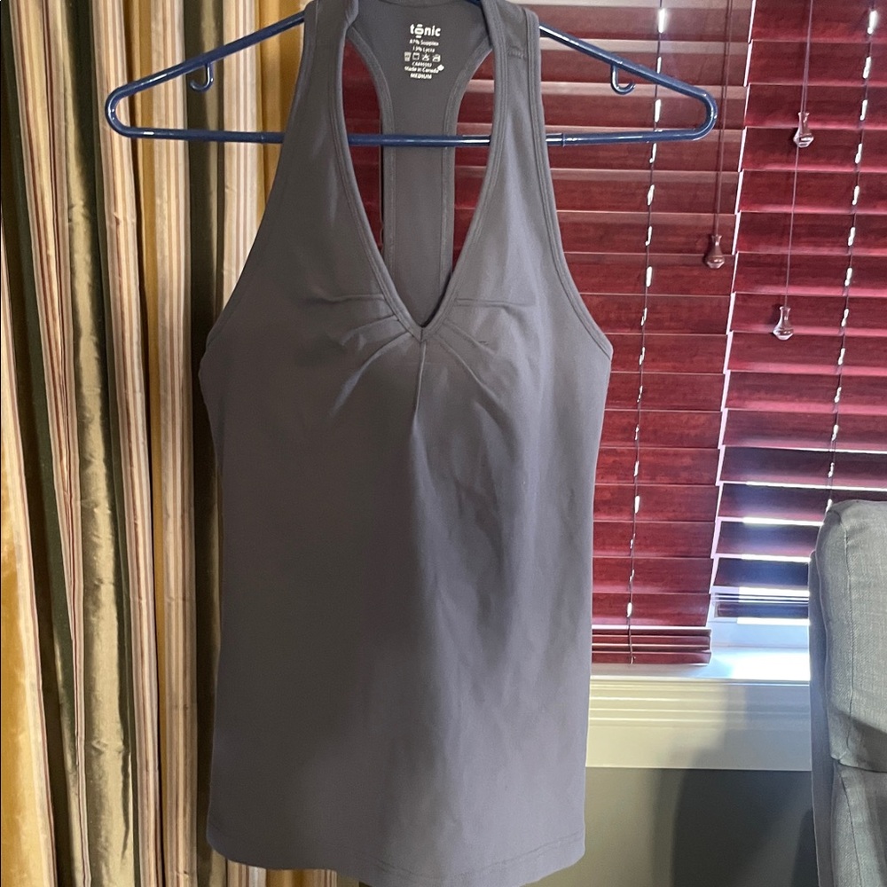 Gray Athletic Tank Top